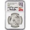 Image 1 : 2006-P $1 Ben Franklin Founding Father Silver Dollar Coin NGC MS70 Mike Castle Signature