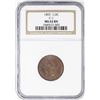 Image 1 : 1855 Braided Hair Half Cent Coin NGC MS62 BN