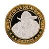 Image 2 : .999 Silver Binions Horseshoe $10 Casino Limited Edition Gaming Token