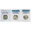 Image 1 : Lot of 1945-D to 1947-D Walking Liberty Half Dollar Coins PCGS MS65