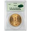 Image 1 : 1927 $20 St. Gaudens Double Eagle Gold Coin PCGS MS64 CAC Old Green Holder