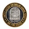 Image 1 : .999 Silver Slots A Fun Casino Las Vegas, NV $10 Limited Edition Casino Gaming Token