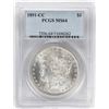 Image 1 : 1891-CC $1 Morgan Silver Dollar Coin PCGS MS64