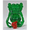 Image 1 : KAWS X Bounty Hunter Skull-Kun Green Toy Sculpture