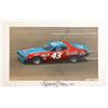 Image 1 : RICHARD PETTY SIGNED HAND-COLOURED IMAGE #43 CAR
