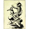 Image 1 : Frank Frazetta, Caveman drawing.