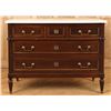 Image 1 : FRENCH MAHOGANY LOUIS XV STYLE MARBLE TOP COMMODE