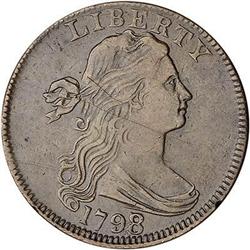 1798/7 L1C S-152 R2+ F15. Overdate 8 over 7.