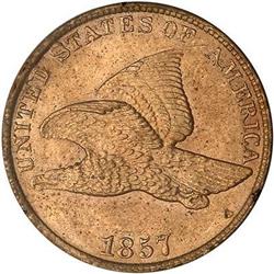 1857 Flying Eagle Cent PCGS MS64