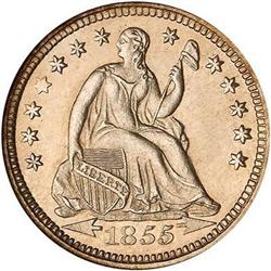 1855 Liberty Seated Half Dime NGC PF66 Arrows
