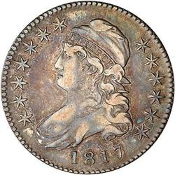 1817 Capped Bust Half Dollar. 7 over 3 RAW VF20 O-101a