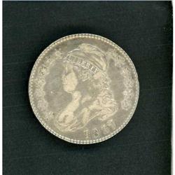 1817 Capped Bust Half Dollar Dated 181.7 RAW VF35 O-103