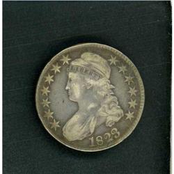 1823 Capped Bust Half Dollar RAW VF25 O-107