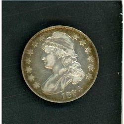 1834 Capped Bust 50C Large dt and letters RAW VF O-101