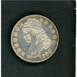 1834 Capped Bust 50C Large dt sm letters RAW EF45 O-106