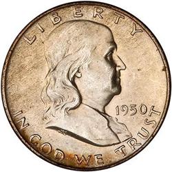 1950-D Franklin Half Dollar PCGS MS65