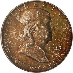 1948 Franklin Half Dollar PCGS MS66 FBL