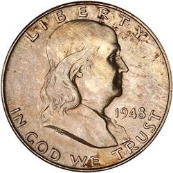1948-D Franklin Half Dollar NGC MS65