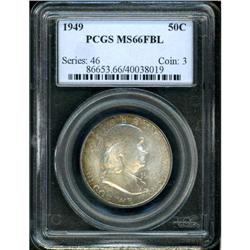 1949 Franklin Half Dollar PCGS MS66FBL