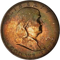 1949 Franklin Half Dollar PCGS MS65