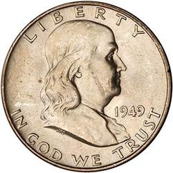1949-D Franklin Half Dollar PCGS MS64