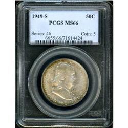 1949-S Franklin Half Dollar PCGS MS66