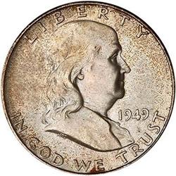 1949-S Franklin Half Dollar PCGS MS65