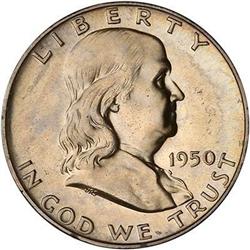 1950 Franklin Half Dollar PCGS PR67