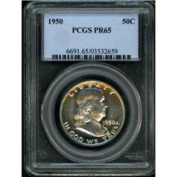 1950 Franklin Half Dollar PCGS PR65