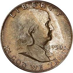 1950 Franklin Half Dollar NGC MS66