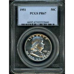 1951 Franklin Half Dollar PCGS PR67
