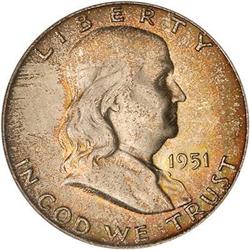 1951-D Franklin Half Dollar PCGS MS66FBL