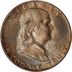 1951-S Franklin Half Dollar NGC MS65
