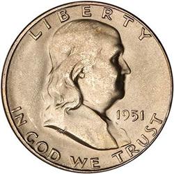 1951-S Franklin Half Dollar PCGS MS65
