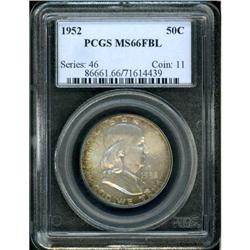 1952 Franklin Half Dollar PCGS MS66FBL