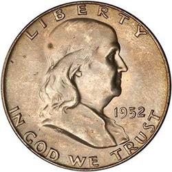 1952 Franklin Half Dollar PCGS MS65