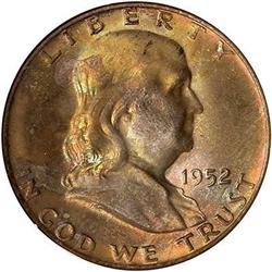 1952-D Franklin Half Dollar NGC MS66