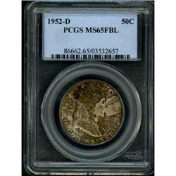 1952-D Franklin Half Dollar PCGS MS65FBL