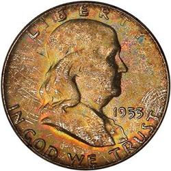1953 Franklin Half Dollar PCGS MS65