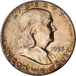 1953 Franklin Half Dollar PCGS MS65