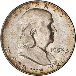 1953-D Franklin Half Dollar PCGS MS66
