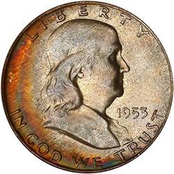 1953-D Franklin Half Dollar NGC MS66