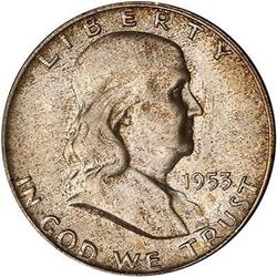 1953-D Franklin Half Dollar PCGS MS65