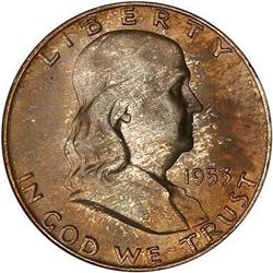 1953-D Franklin Half Dollar NGC MS65