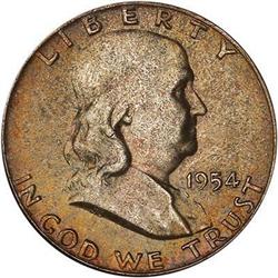 1954 Franklin Half Dollar NGC MS66