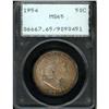 Image 1 : 1954 Franklin Half Dollar PCGS MS65