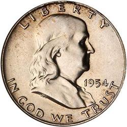 1954-D Franklin Half Dollar NGC MS66 FBL