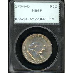 1954-D Franklin Half Dollar PCGS MS65