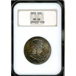 1955 Franklin Half Dollar NGC MS66