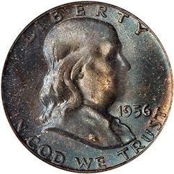 1956 Franklin Half Dollar PCGS MS66